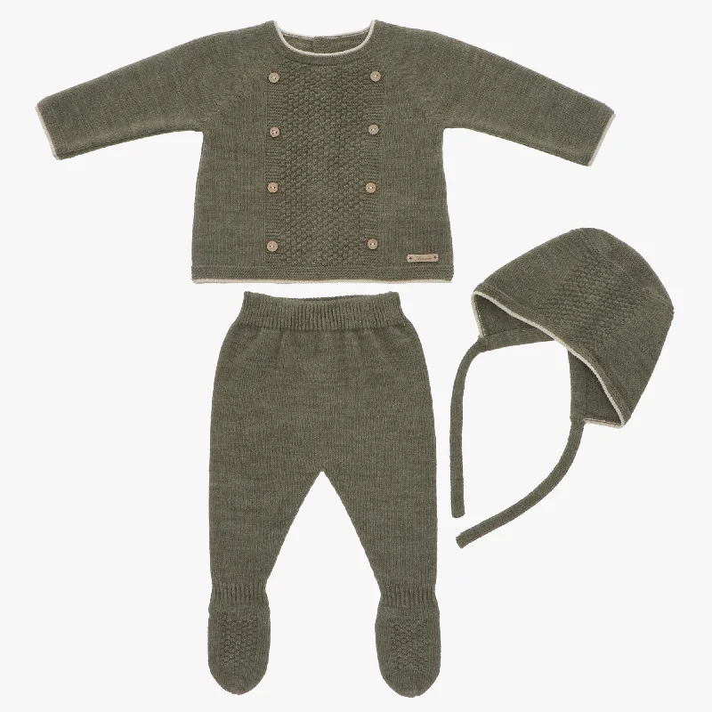 Early Bird Discount fitted cocktail dressMartin Aranda Olive Knit Set