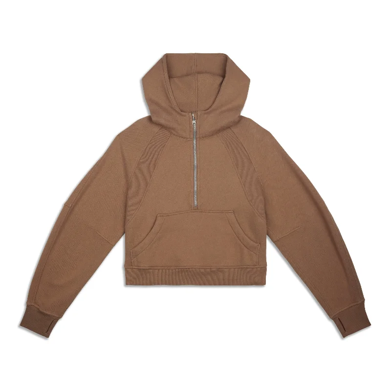 Final Sale Scuba Oversized Half-Zip Hoodie - Resale