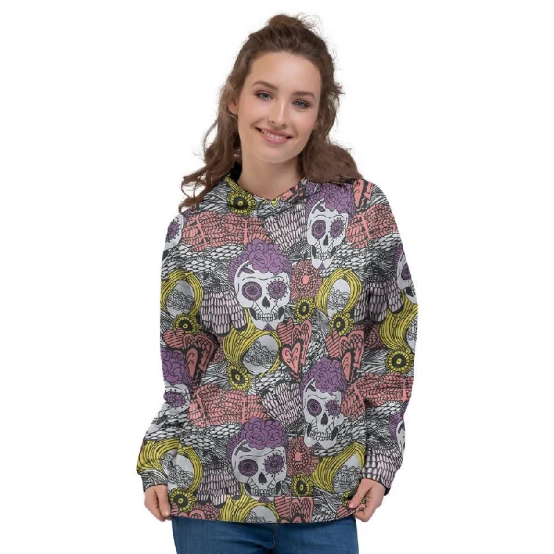 Members Only Mexican Skull Women's Hoodie