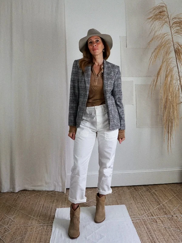 Crazy Savings minimalist jacketVintage Plaid Wool Pendleton Blazer