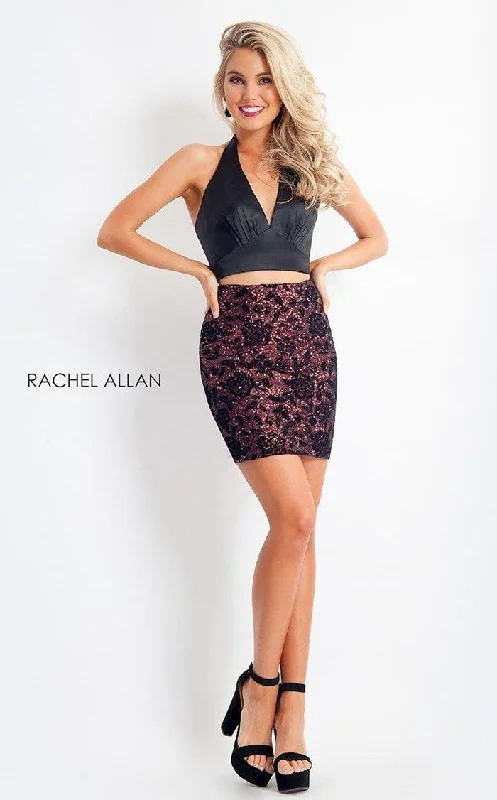 Quick Sale chic wrap dressRachel Allan Short  Two Piece Homecoming Dress 4653