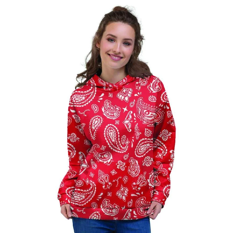 Today’s Deal Red Bandana Women's Hoodie
