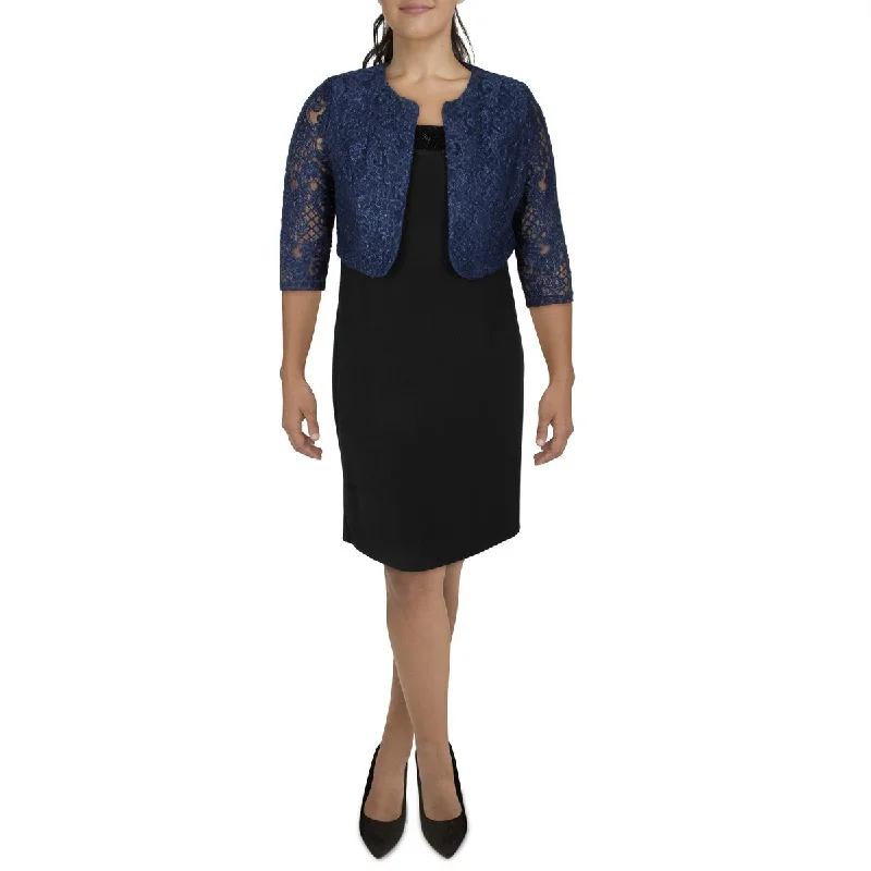 Price Blitz high-fashion jacketPetites Womens Lace Glitter Bolero