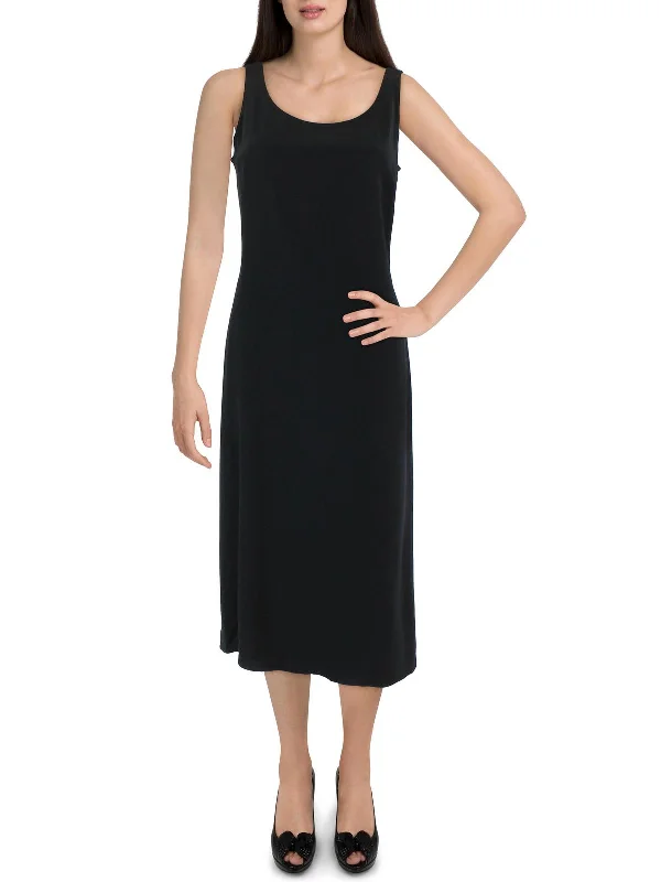 Unbeatable Prices satin dressWomens Crinkled Full-Length Shift Dress