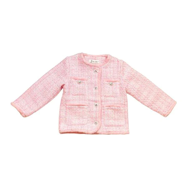 Warehouse Sale ruffle dressPink Houndstooth Jacket