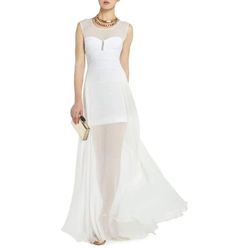 Weekend Flash Sale form-fitting dressWhite Alai Full Length Evening Dress NPM6V687