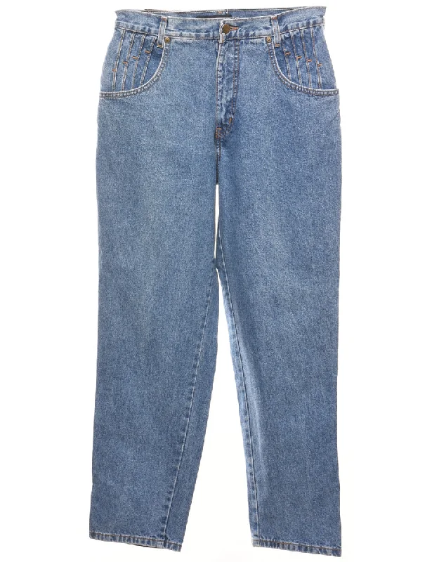 Instant Discount comfortable jacketMedium Wash Tapered Mid-Rise Jeans - W29 L28