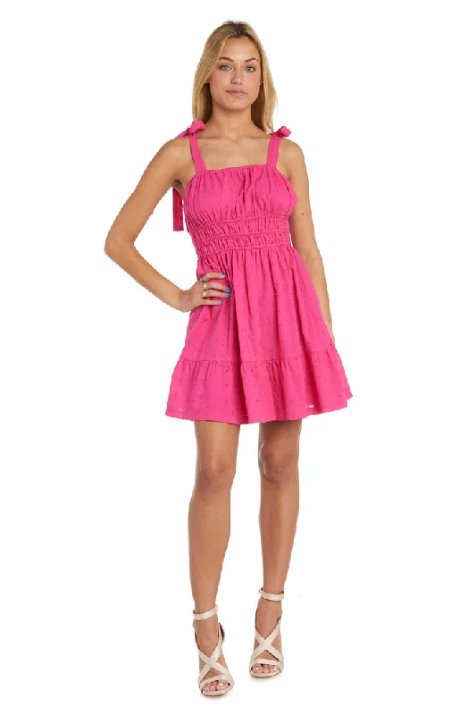 Closeout trendy mini dressMorgan & Co 13176 Short Cocktail Ribbon Dress