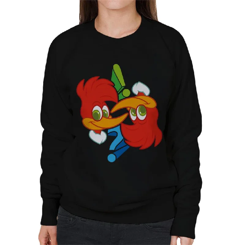 Last Chance loose fit athletic hoodieWoody Woodpecker Winnie Question Mark Women's Sweatshirt Last Chance loose fit athletic hoodieWoody Woodpecker Winnie Question Mark Women's Sweatshirt