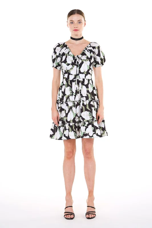 Buy Now mini dressShort Sleeve Floral Mini Dress