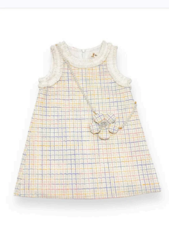 Massive Deals luxury dressDoe A Dear - Tweed Dress Flower