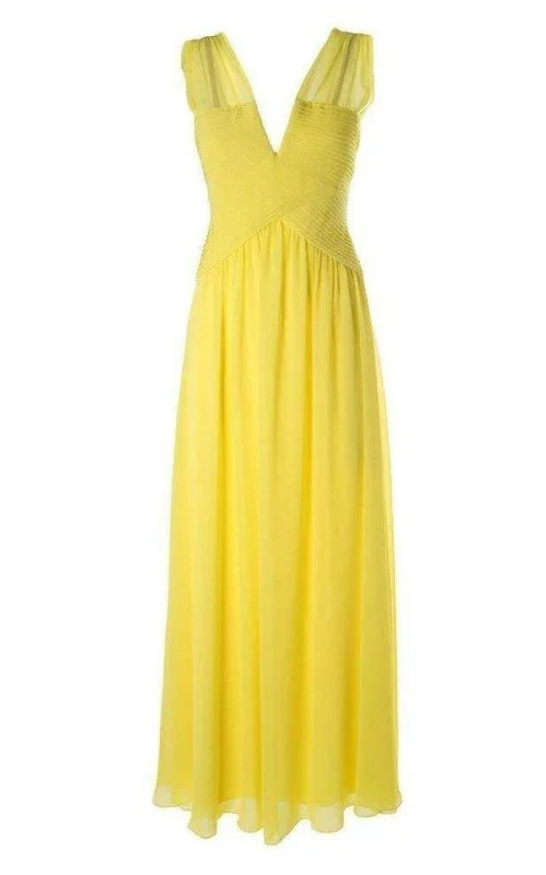 Blowout Sale chic slip dressSleeveless Yellow Gown