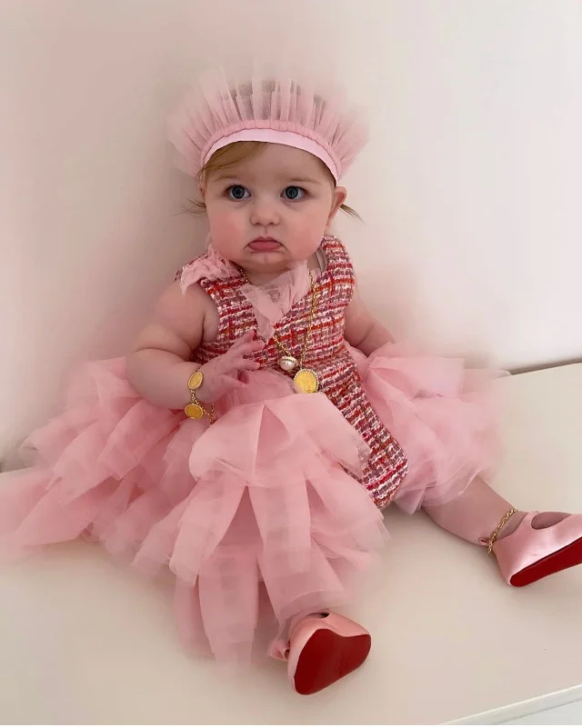 Exclusive Savings trendy dressKelly Pink Tweed Romper