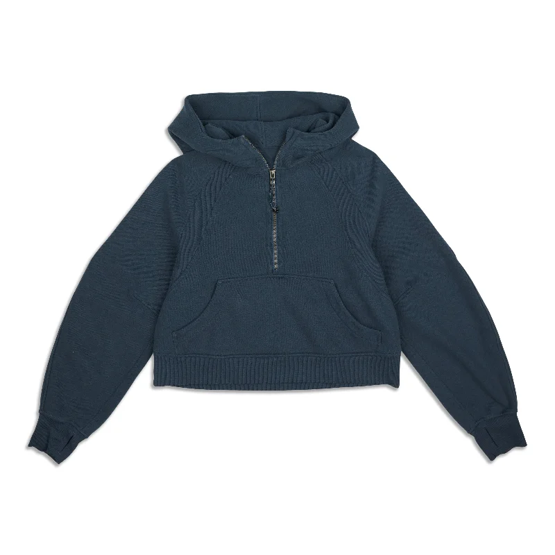 Doorbuster Deal Scuba Oversized Half-Zip Hoodie - Resale