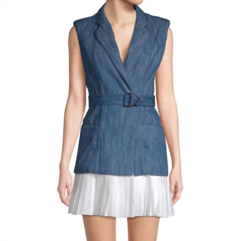 Amazing Deals off-the-shoulder dressDanya Dress In Indigo