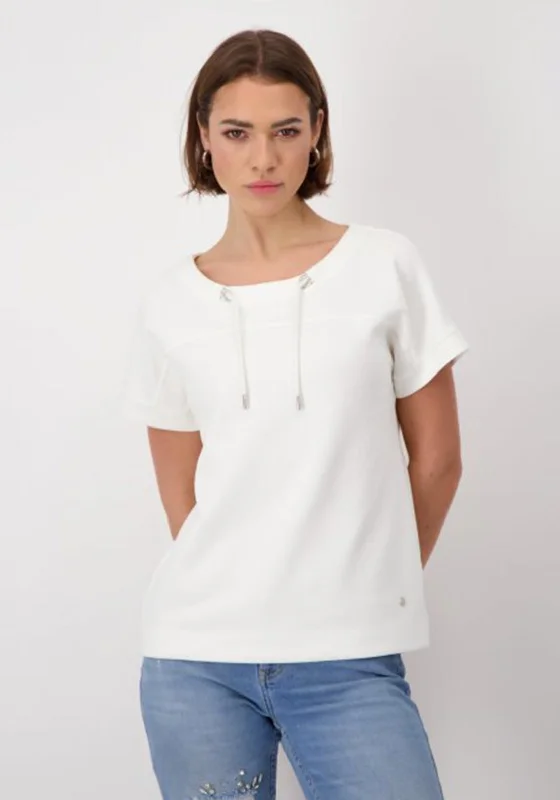 Stock Clearance cozy pullover hoodieMonari Decorative Eyelet Sweatshirt, White