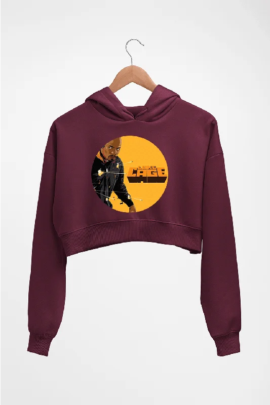 Amazing Deals sleek zip-up hoodieLuke Cage Crop HOODIE FOR WOMEN