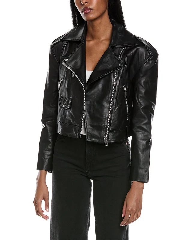 Seasonal Sale premium outdoor jacketWalter Baker Milan Leather Jacket