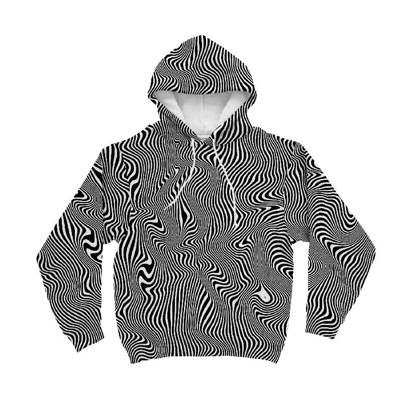Hurry In Trippy Wave All Over Print Unisex Hoodie