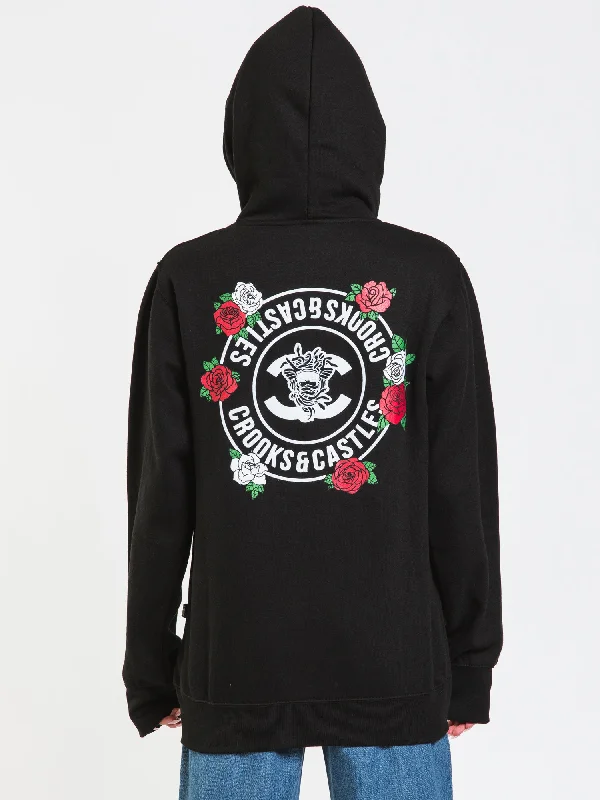 Now or Never CROOKS & CASTLES C&C FLOWER MEDUSA PULLOVER HOODIE - CLEARANCE