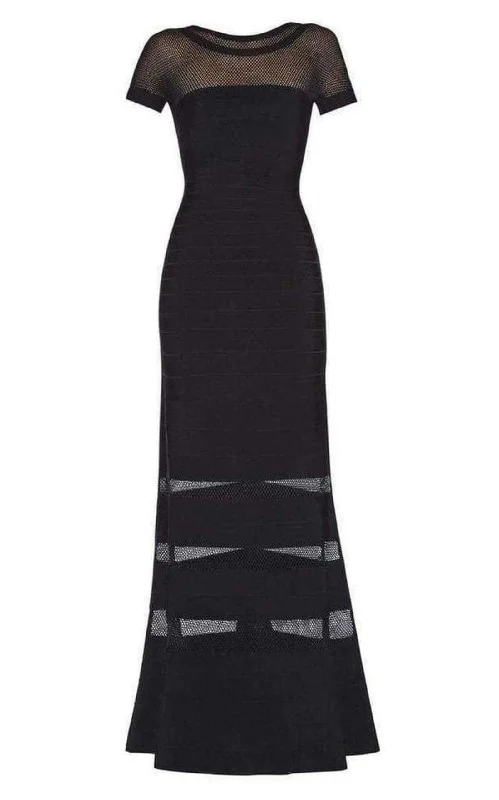 Price Meltdown cocktail dressGweneth Multi Stitch Crochet Detail Gown