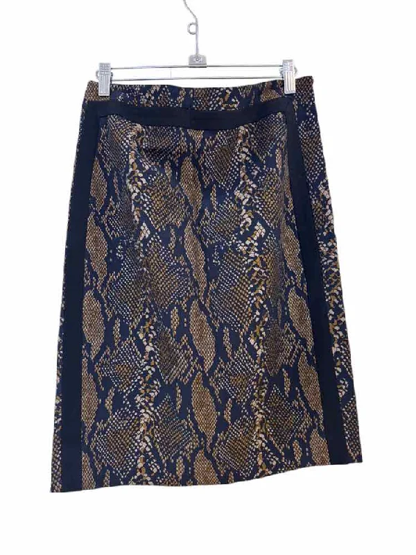 Huge Savings textured dressdiane von furstenberg black and brown Size 8 Skirt
