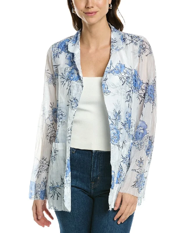 Instant Discount weather-resistant jacketGo> By Gosilk Go Crinkle Cut Silk-Blend Jacket Instant Discount weather-resistant jacketGo> By Gosilk Go Crinkle Cut Silk-Blend Jacket