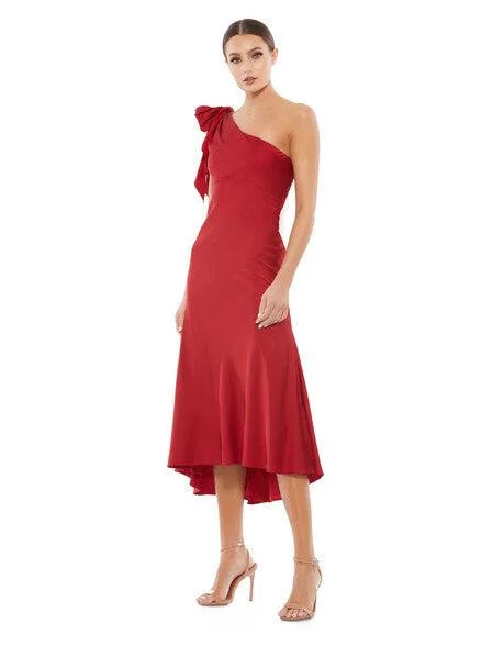 Deal Alert fitted cocktail dressMac Duggal 55387 High Low One Shoulder Dress