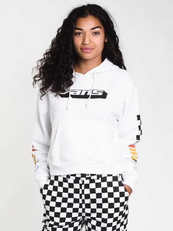 Deal Alert WOMENS HI PERFORMANCE PULLOVER HOODIE- WHT - CLEARANCE