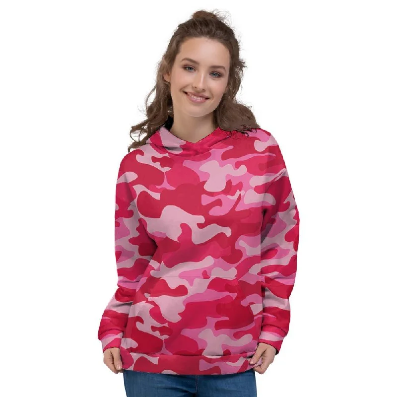 Customer Appreciation Sale Pink Camo Print Women's Hoodie