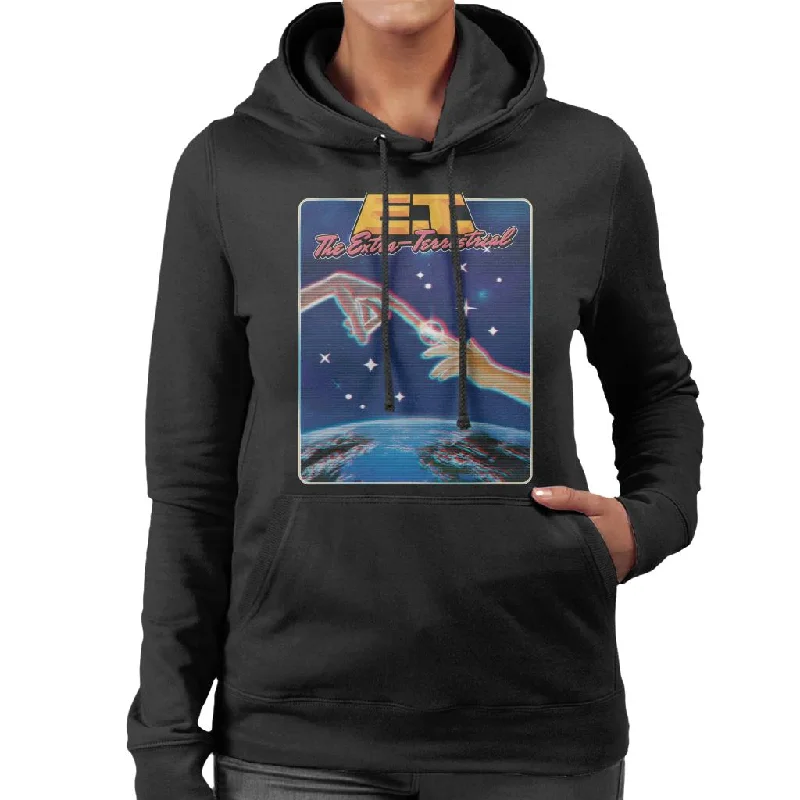 Huge Discounts chic hoodieE.T. Glowing Finger Women's Hooded Sweatshirt
