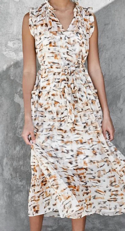 Deal Mania floral dressWillow Dress In Tiger Print