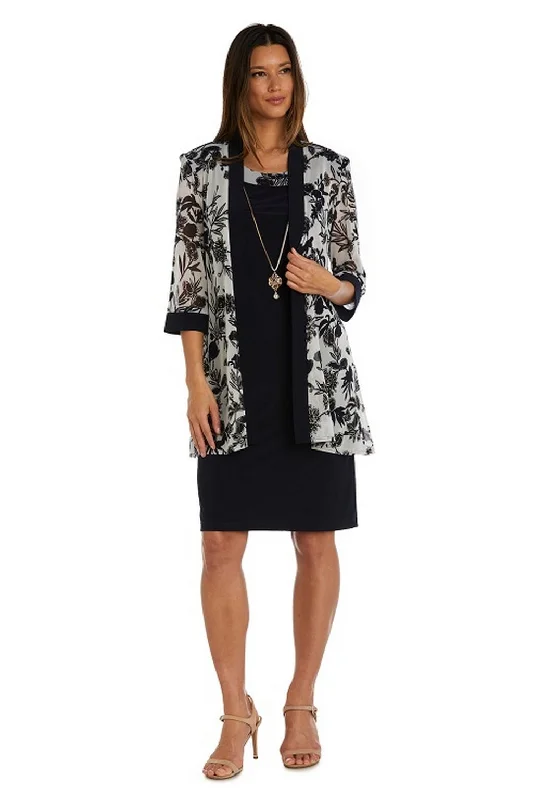 Overstock pleated maxi dressR&M Richards 9616 Mother of the Bride Short Jacket Dress