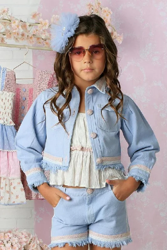 Can't Miss sleeveless dressSky Denim Jacket