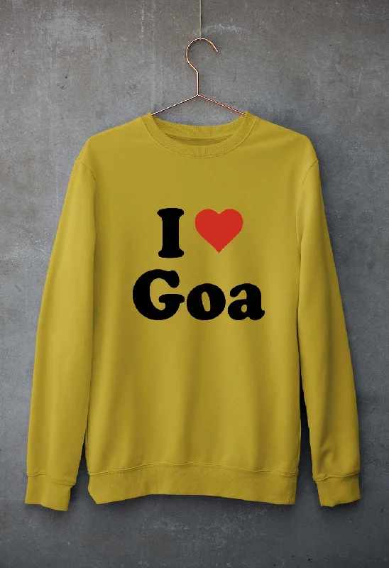 Special Savings performance workout sweatshirtI Love Goa Unisex Sweatshirt for Men/Women Special Savings performance workout sweatshirtI Love Goa Unisex Sweatshirt for Men/Women