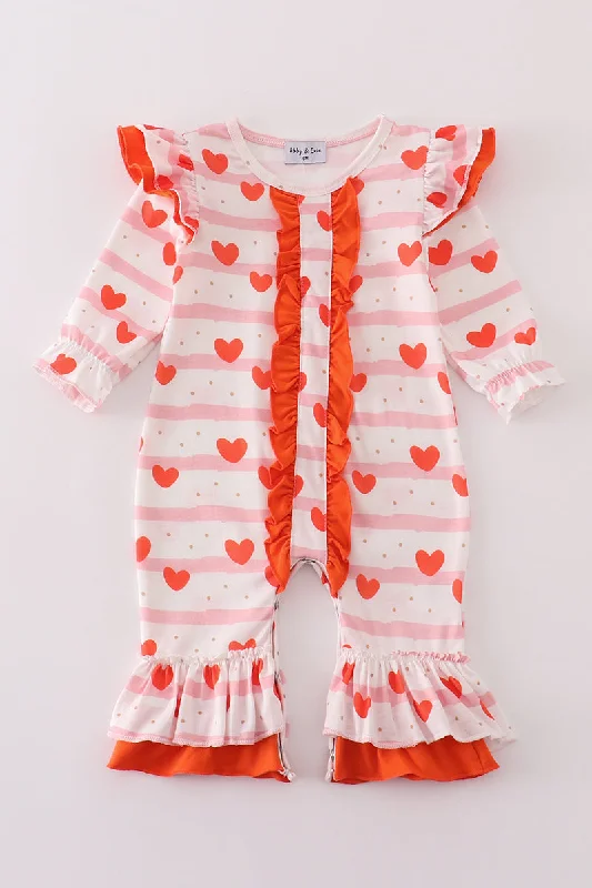 Weekend Deal office dressValentine heart print girl romper