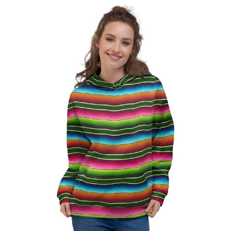 Quick Sale Serape Baja Mexican Women's Hoodie