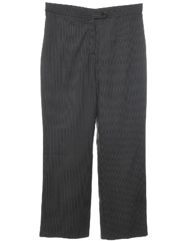 Price Buster cool zip-up jacketPinstriped Black Casual Trousers - W35 L32