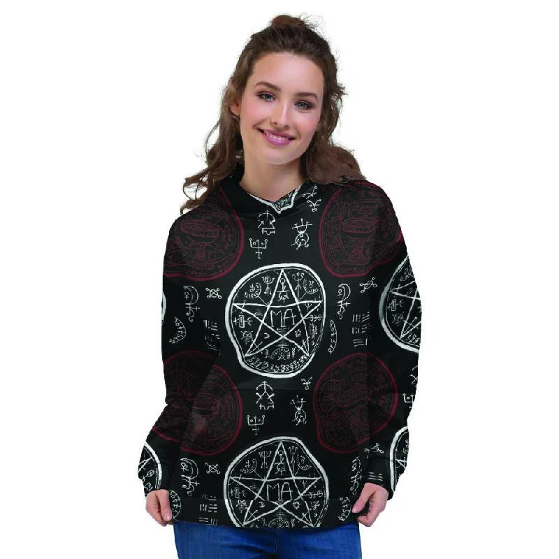 Price Smash Magic Pentagram Gothic Witch Women's Hoodie