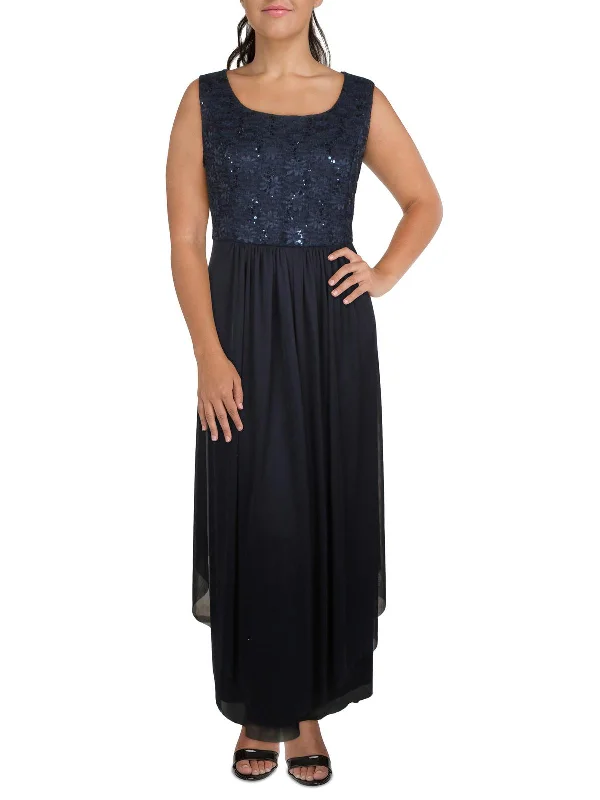 Buy More, Save More stylish dressPlus Womens Lace Sleeveless Evening Dress