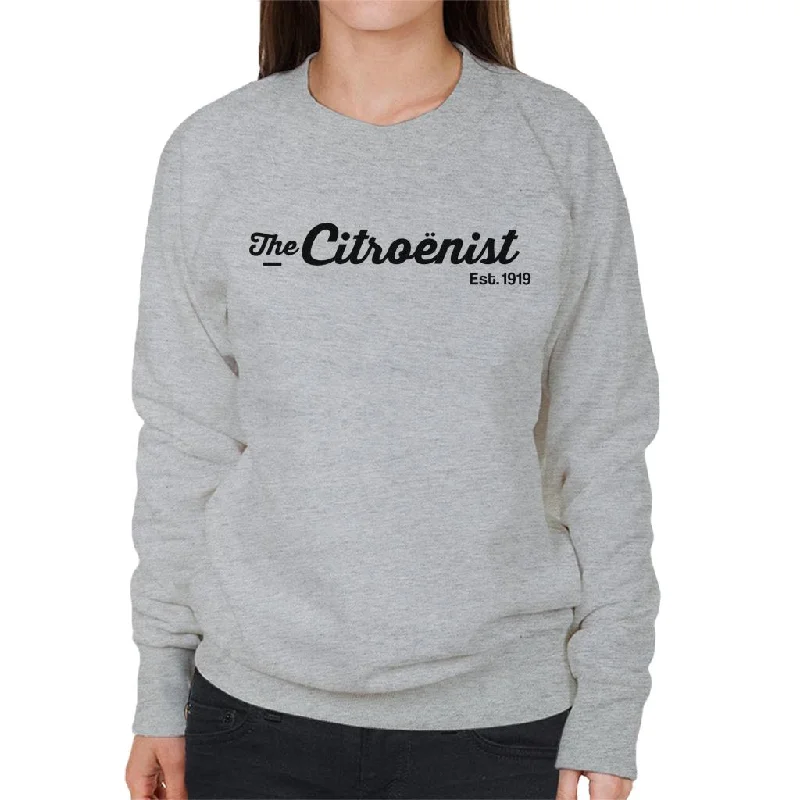 Daily Specials performance gym sweatshirtCitroën The Citroënst Est 1919 Black Logo Women's Sweatshirt Daily Specials performance gym sweatshirtCitroën The Citroënst Est 1919 Black Logo Women's Sweatshirt