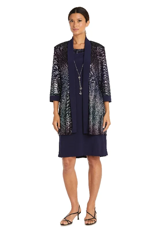 Seasonal Sale casual slip dressR&M Richards 9068 Short Two Piece Jacket Dress