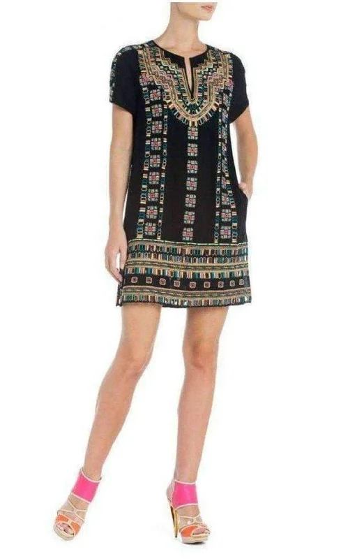 Super Deal sleeveless dressRunway Embroidered Aliss Shirt Dress