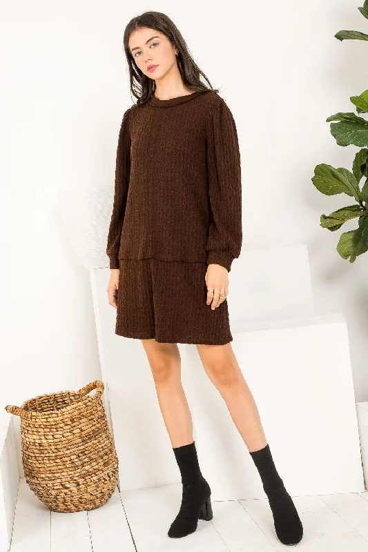 Year-End Clearance chic wrap dressShort Long Sleeve Knit Dress