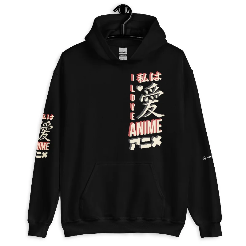 Friends and Family Sale I LOVE ANIME Unisex Fleece Hoodie