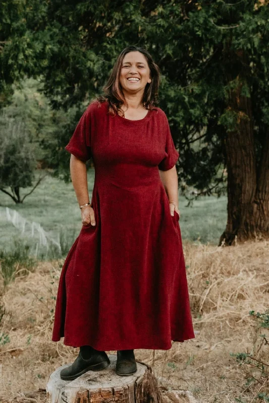 Final Clearance form-fitting dressBella Dress in Ruby Checker