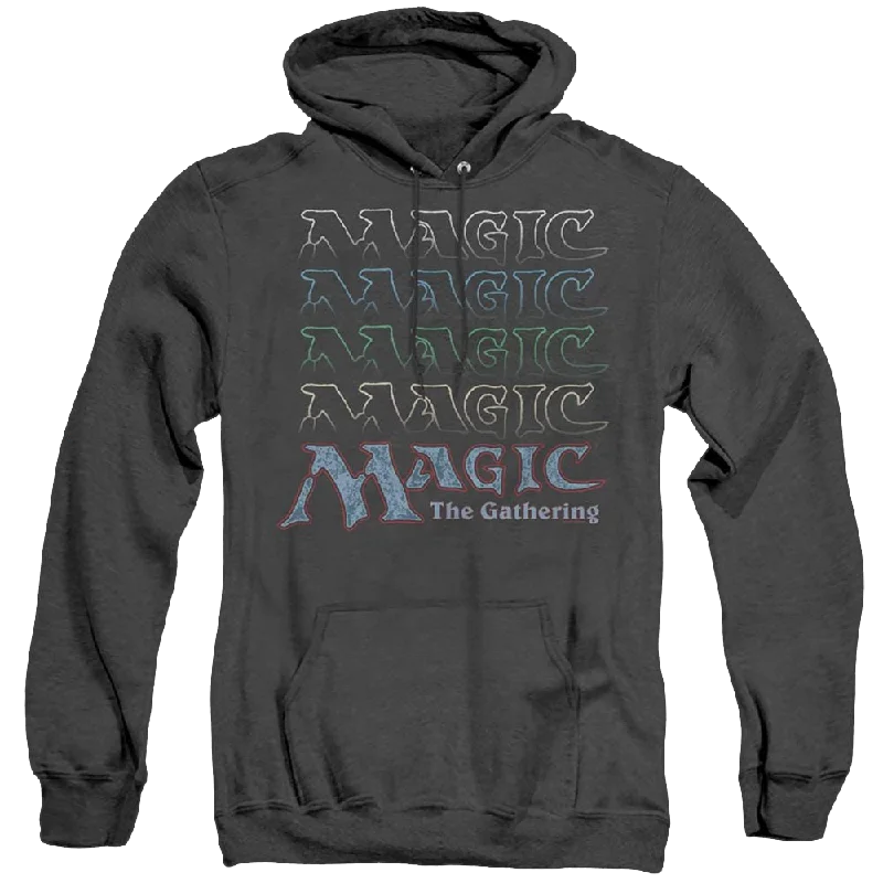 Crazy Deals casual zip-up sweatshirtMagic The Gathering Retro Logo Repeat - Heather Pullover Hoodie Crazy Deals casual zip-up sweatshirtMagic The Gathering Retro Logo Repeat - Heather Pullover Hoodie