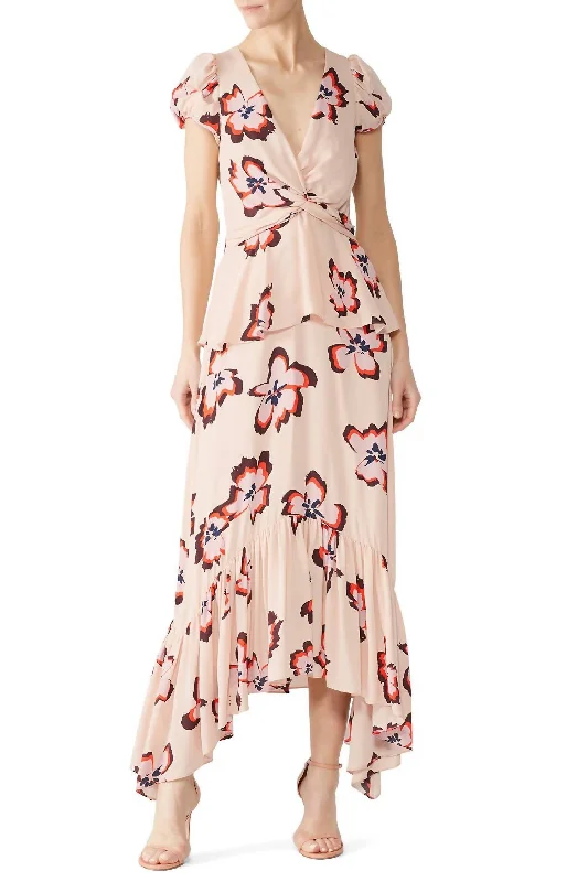 Year-End Sale floral wrap dressZadie Dress In Blush/pink Flower