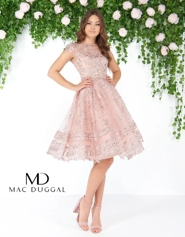 Price Rollback ruffle dressMac Duggal 50424 Homecoming Short Cocktail Dress