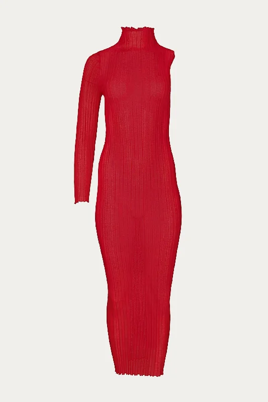 Price Rollback satin midi dressRosso Dress In Red